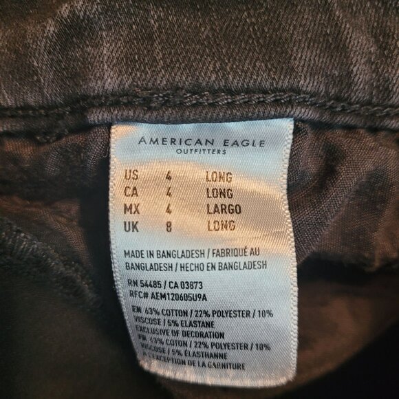 American Eagle Jeans 4 L Jegging Curvy Super Hi Rise 360 Next Level Stretch - Picture 6 of 12